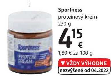 Sportness proteínový krém, 230 g 