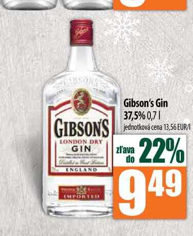 Gibson's Gin 37,5% 0,7 l