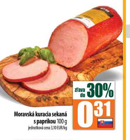 Moravská kuracia sekaná s paprikou 100 g