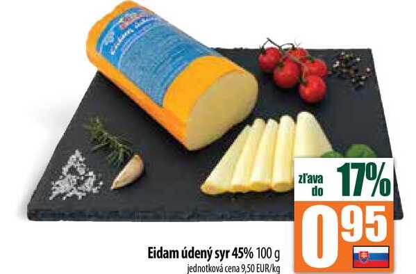 Eidam údený syr 45% 100 g 