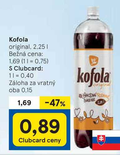 Kofola, 2,25 l