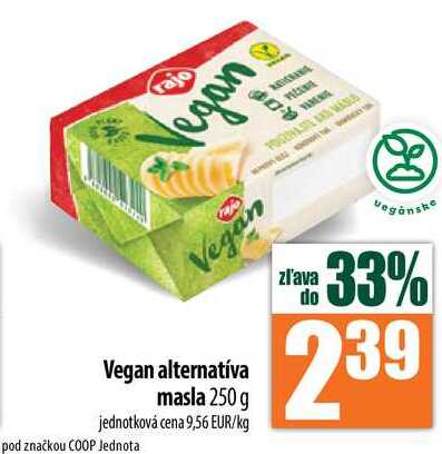 Vegan alternatíva masla 250 g 