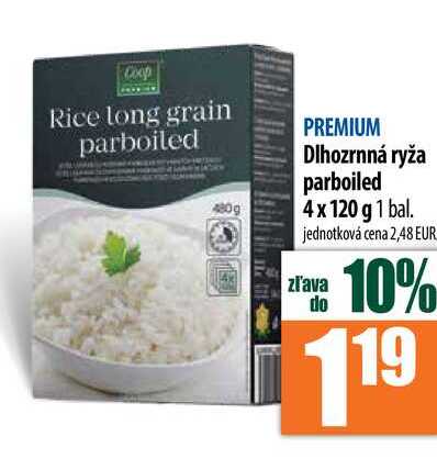 Dlhozrnná ryža parboiled 4x 120 g 