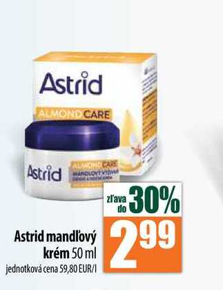 Astrid mandľový krém 50 ml 
