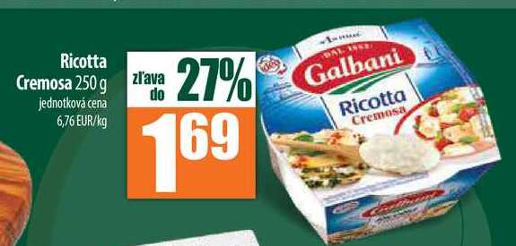 Ricotta Cremosa 250 g