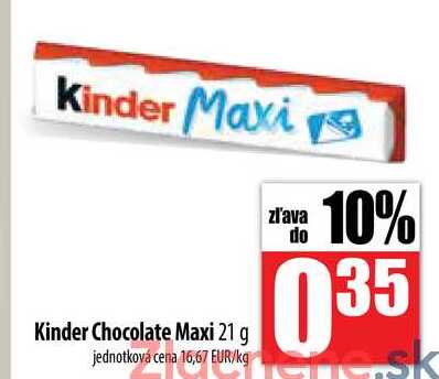 Kinder Chocolate Maxi 21 g