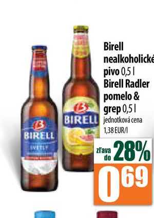 Birell nealkoholické pivo 0,5 l