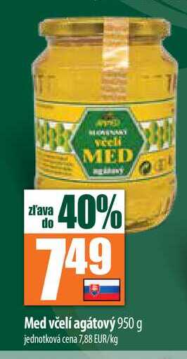 Med včelí agátový 950 g  