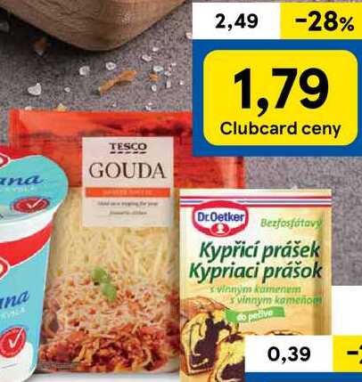 Tesco gouda syr strúhaný, 200 g