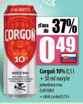 Corgoň 10% 0,5 l