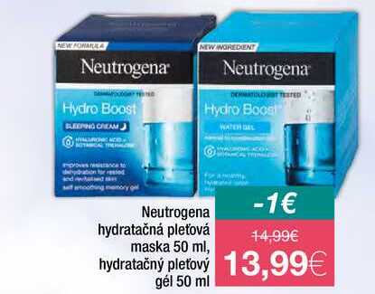 Neutrogena hydratačná pleťová maska 50 ml