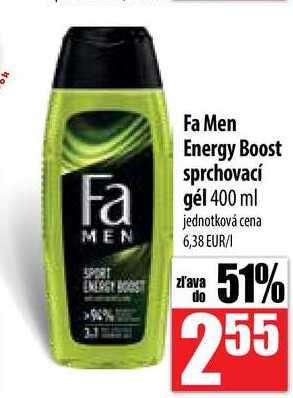 Fa Men Energy Boost sprchovací gél 400 ml