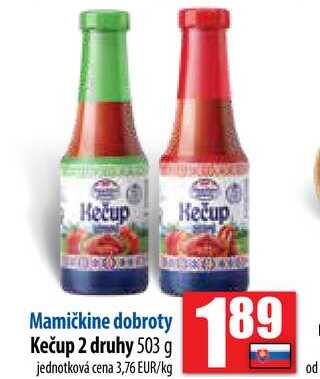 Kečup 2 druhy 503 g