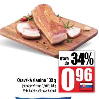 Oravská slanina 100 g 
