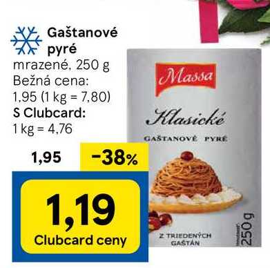 Gaštanové pyré, 250 g