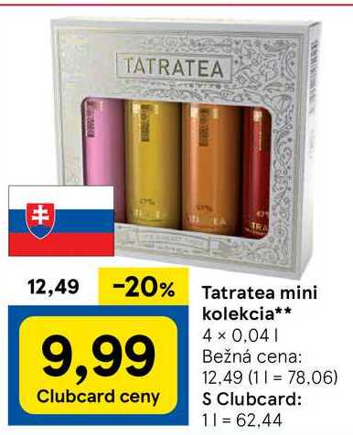 Tatratea mini kolekcia, 4x 0,04 l
