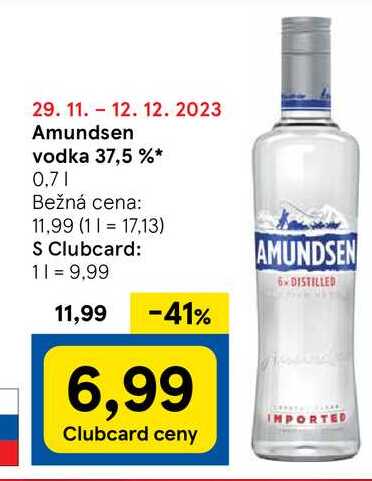 Amundsen vodka 37,5 %, 0,7 l