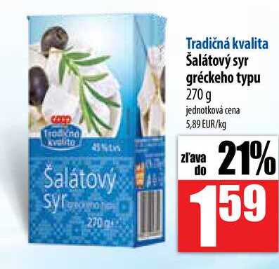 Šalátový syr gréckeho typu 270 g