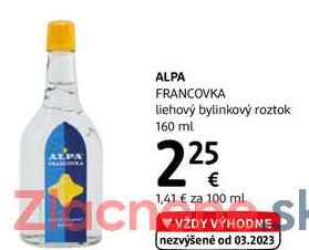 ALPA FRANCOVKA, 160 ml