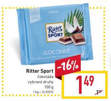 Ritter Sport čokoláda 100 g 