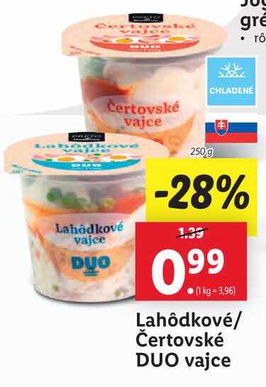 Lahôdkové/ Čertovské DUO vajce 250 g