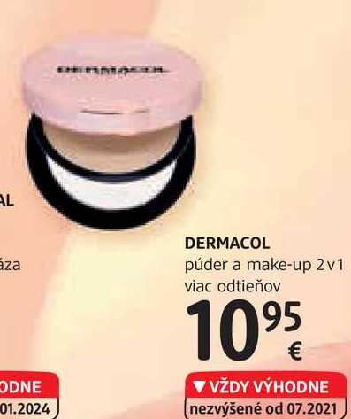 DERMACOL púder a make-up 2v1 