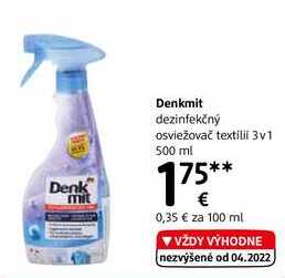 Denkmit dezinfekčný osviežovač textilií 3v1, 500 ml 
