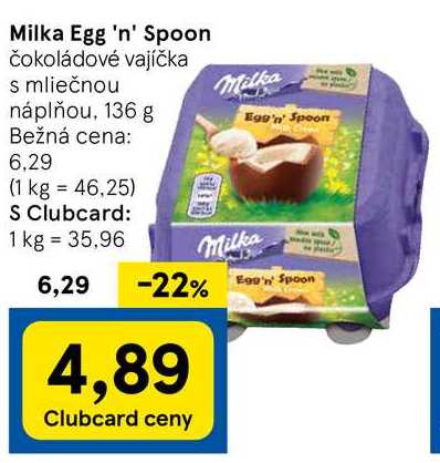 Milka Egg 'n' Spoon, 136 g