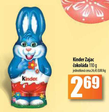 Kinder Zajac čokoláda 110 g 