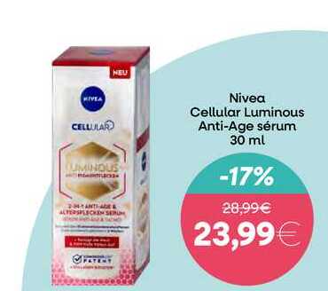 Nivea Cellular Luminous Anti-Age sérum 30 ml