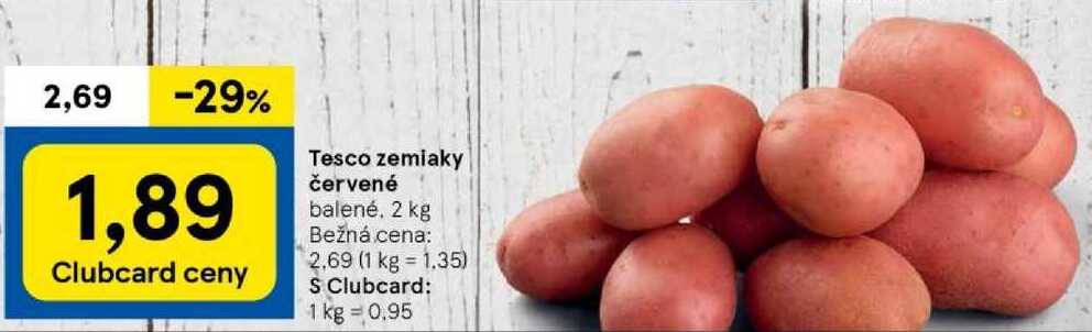Tesco zemiaky červené, 2 kg