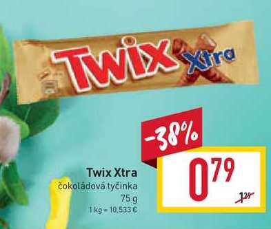 Twix Xtra čokoládová tyčinka 75g 