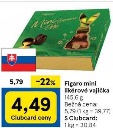 Figaro mini likérové vajíčka, 145,6 g