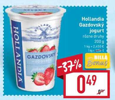 Hollandia Gazdovský jogurt 200 g  