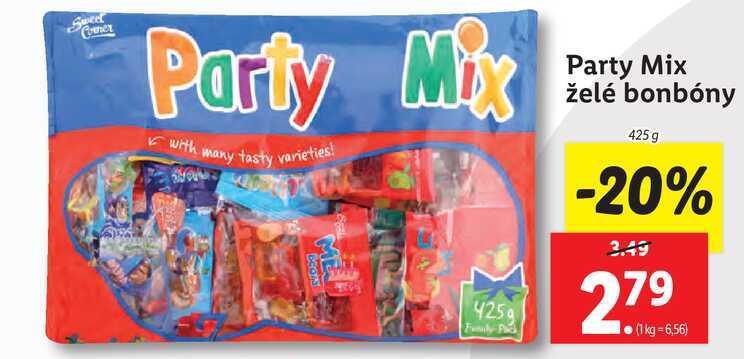 Party Mix želé bonbóny 425 g  