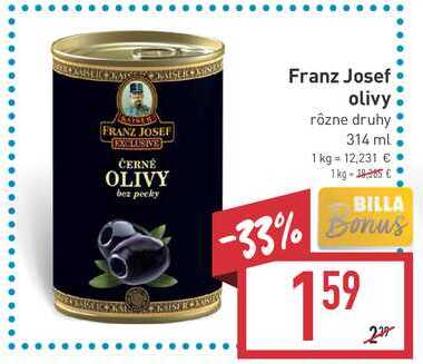 Kaiser Franz Josef olivy 314 ml 
