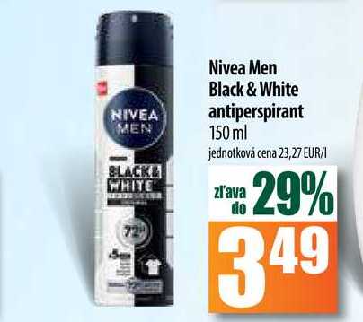 Nivea Men Black & White antiperspirant 150 ml  
