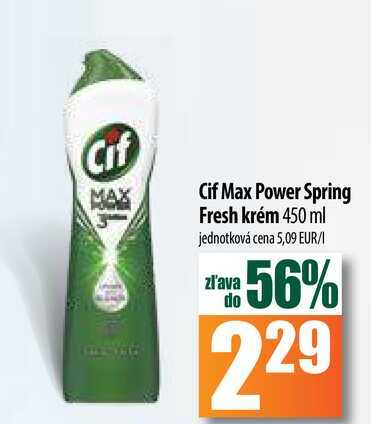 Cif Max Power Spring Fresh krém 450 ml 
