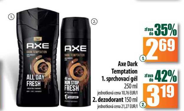 Axe Dark Temptation sprchovací gél 250 ml 