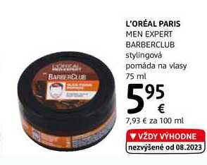 L'ORÉAL PARIS MEN EXPERT BARBERCLUB stylingová pomáda na vlasy, 75 ml 