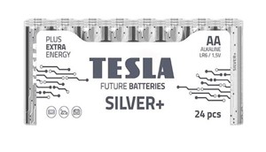 Alkalické batérie TESLA AA Silver+ 24 ks