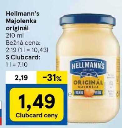 Hellmann's Majolenka originál, 210 ml 