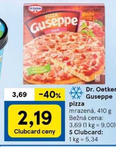 y Dr. Oetker Guseppe pizza, 410 g