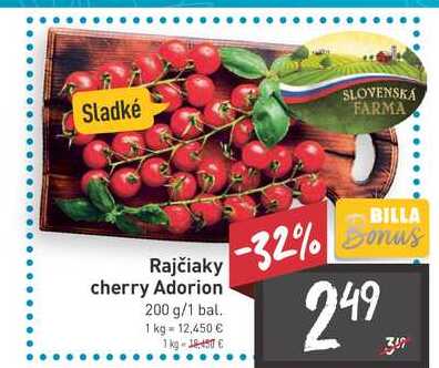 Rajčiaky cherry Adorion 200 g 