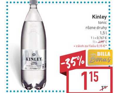 Kinley tonic rôzne druhy 1,5l