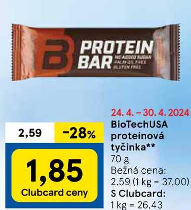 BioTechUSA proteínová tyčinka, 70 g 