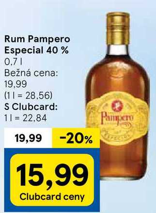 Rum Pampero Especial 40%, 0,7 l