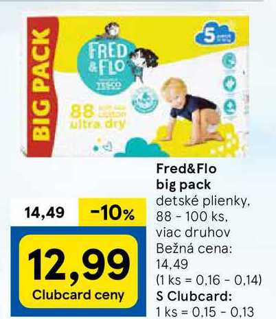 Fred&Flo big pack, 88-100 ks