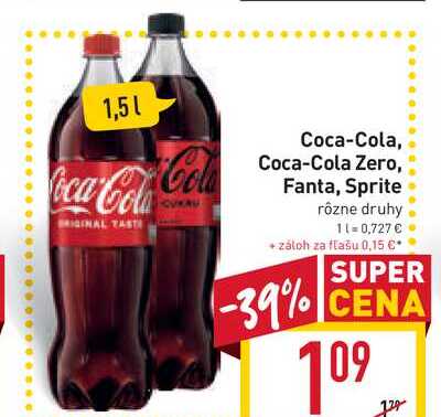 Coca-Cola 1,5 l 1.5l v akcii