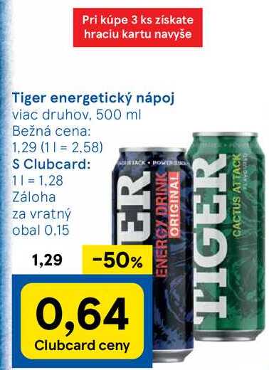 Tiger energetický nápoj, 500 ml